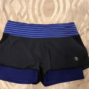 MPG nylon and spandex shorts